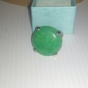 HUGE JADE STATEMENT RING